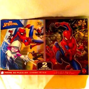 New marvel spider man prime 3D twin pack lenticular puzzles of 500 pcs each